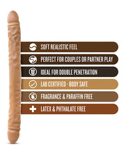 Blush Dr. Skin 18' Double Dildo - Mocha