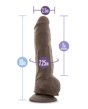 Blush Au Natural 10' Big Boy Realistic Dildo w/Balls - Chocolate