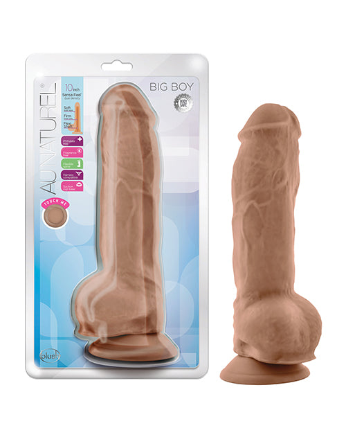 Blush Au Natural 10' Big Boy Realistic Dildo w/Balls - Mocha