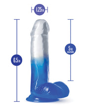 Blush B Yours 6' Stella Blue Dildo - Blue