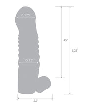 Blue Line C & B 5.25' Vibrating Penis Enhancing Sleeve Extension - Smoke