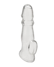 Blue Line C & B 6.75' Girthy Penis Enhancing Sleeve Extension - Clear