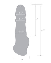 Blue Line C & B 6.75' Girthy Penis Enhancing Sleeve Extension - Clear