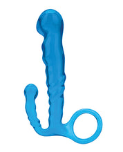 Blue Line C & B 4.5' Beginners Prostate Massager - Jelly Blue