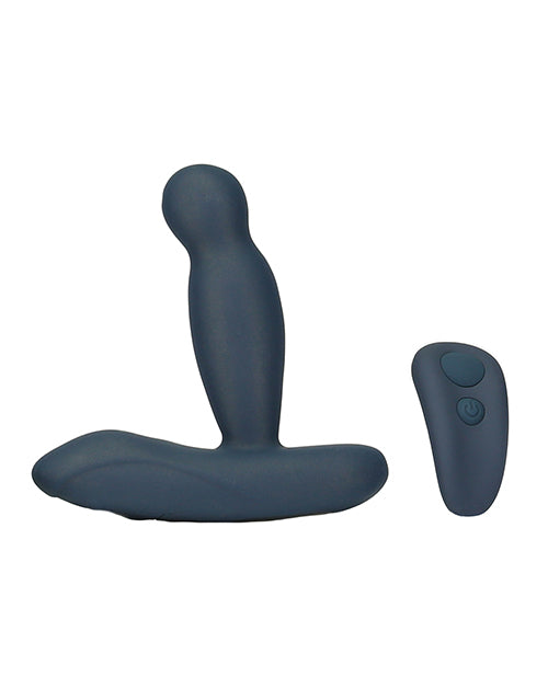 Lux Active Revolve 4.5' Rotating & Vibrating Anal Massager - Dark Blue