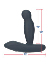 Lux Active Revolve 4.5' Rotating & Vibrating Anal Massager - Dark Blue