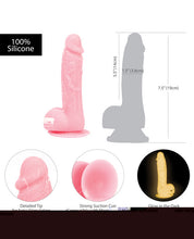 Addiction Brandon 7.5' Glow in the Dark Dildo - Pink