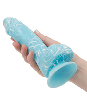 Addiction Luke Glow in the Dark 7.5' Dildo - Blue