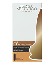 Naked Addiction 8' Dual Density Silicone Dildo - Caramel