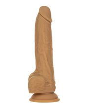 Naked Addiction 9' Thrusting  Dong w/Remote - Caramel