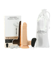 Naked Addiction The Freak 7.5' Rotating & Thrusting Vibrating Dong - Ivory