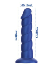 Fantasy Addiction 8' Unicorn Dildo - Blue