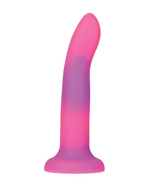 Addiction 8' Rave Glow in the Dark Dong - Pink/Purple