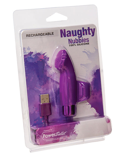 Naughty Nubbies Rechargeable - Purple