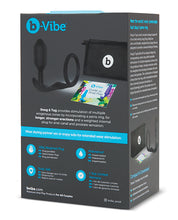 B-Vibe Snug & Tug Weighted Silicone & Penis Ring - 128 g Black