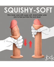 Curve Toys Jock Real Skin Silicone 8.5' Dildo