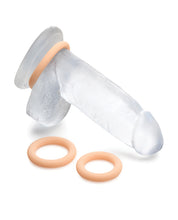 Curve Toys Jock Silicone Cock Ring Set of 3 - Light