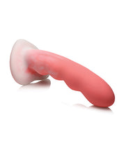 Curve Toys Simply Sweet 7' Wavy Silicone Dildo - Pink/White