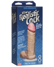 '8'' Realistic Cock W/balls'