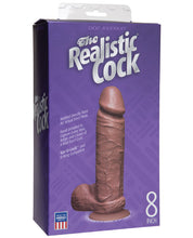 '8'' Realistic Cock W/balls'