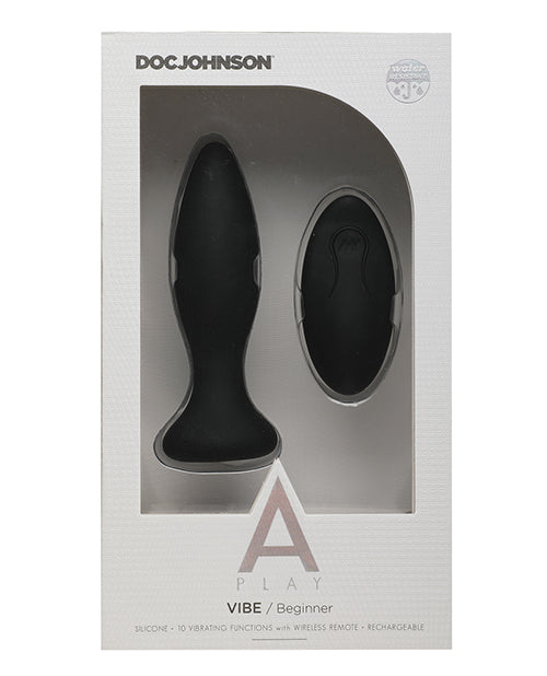 A Play Rechargeable Silicone Beginner Anal Plug W/remote