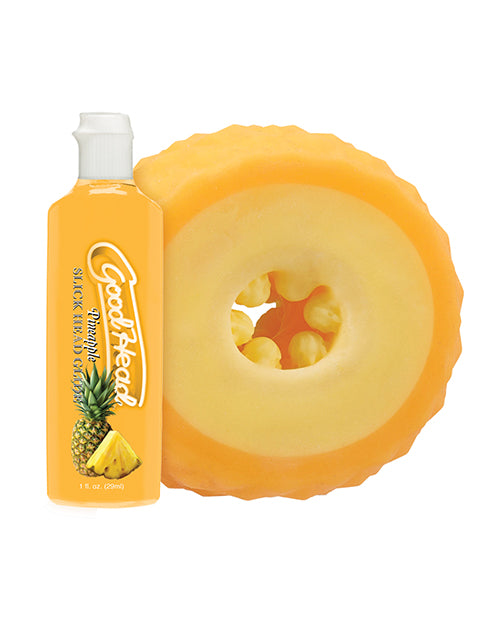 GoodHead Pineapple Blowjob Set Includes Stroker & Slick Head Glide - 1 oz Bottle Pineapple