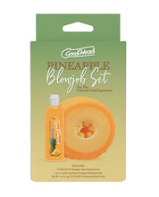 GoodHead Pineapple Blowjob Set Includes Stroker & Slick Head Glide - 1 oz Bottle Pineapple