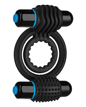 OptiMale Vibrating Double C Ring - Black