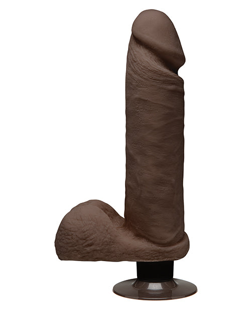 The D 8' Perfect D Vibrating w/Balls - Chocolate