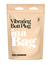 In A Bag 3' Vibrating Butt Plug - Black