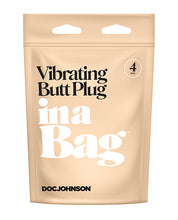 In A Bag 4' Vibrating Butt Plug - Black