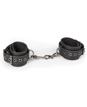 Easy Toys Faux Leather Handcuffs - Black