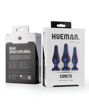 Hueman Comets Butt Plug Set of 3 - Purple