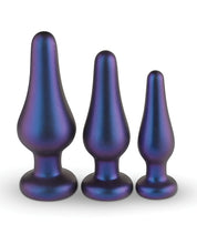 Hueman Comets Butt Plug Set of 3 - Purple