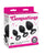 Gemsations 3 pc 2.75' & 3.15' & 3.7' Silicone Bling Bling Butt Plug Training Set - Black