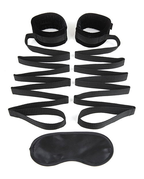 Lux Fetish Bondage Bed Strap Restraint System - 2 pc Set