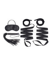 Lux Fetish 4 Pc Bondage Strap & Flogger Kit