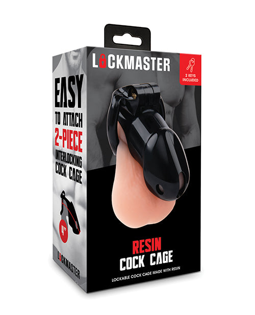 Lockmaster 4' Resin Cock Cage - Black