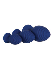 Evolved Get Your Groove on 3 pc Silicone Anal Plug Set - Blue