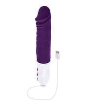 Evolved Plum Thrust Realistic Shaft Vibrator - Purple