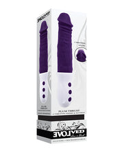 Evolved Plum Thrust Realistic Shaft Vibrator - Purple