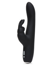 Fifty Shades of Grey Greedy Girl Rechargeable Slimline Rabbit Vibrator - Black