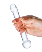 Glas 7' Realistic Head Glass Dildo - Clear