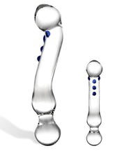 Glas 6' Textured G-Spot Glass Dildo