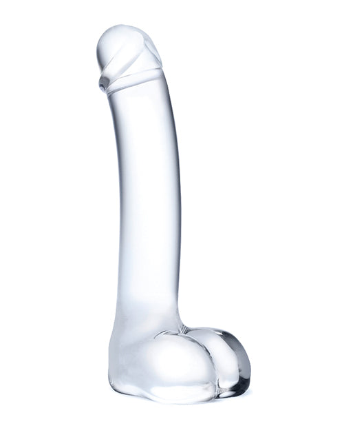 Glas 7' Realistic Curved Glass G-Spot Dildo