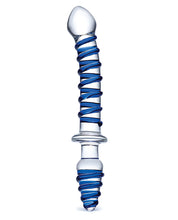 Glas 10'  Mr. Swirly Double Ended Glass Dildo & Butt P