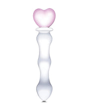 Glas 8' Sweetheart Glass Dildo - Pink/Clear