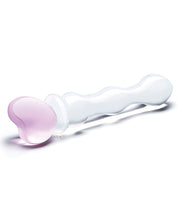 Glas 8' Sweetheart Glass Dildo - Pink/Clear