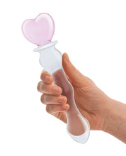 Glas 8' Sweetheart Glass Dildo - Pink/Clear