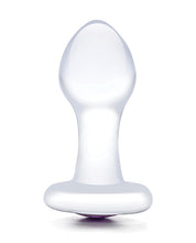 Glas 3.5' Bling Bling Glass Butt Plug - Clear